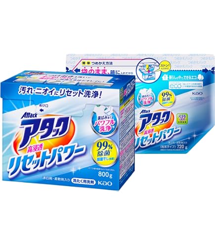 Amazon.co.jp: アタック高活性バイオパワー 【本体1個＆詰め替え2個